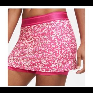Nike Womens Tennis DRI  FIT COURT SKORT PINK Print